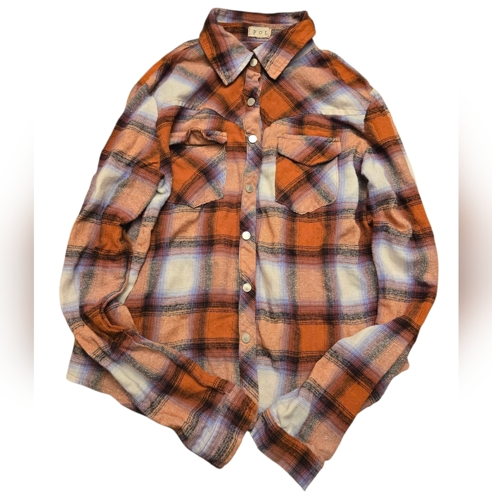 Pol Distressed Flannel